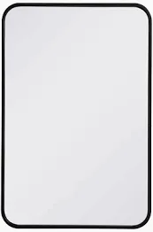 Photo 1 of [STOCK PHOTO FOR REFERENCE, FRAME IS WHITE]
55X36 vertical wall mirror, metal frame