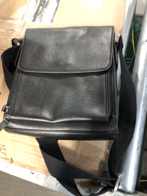 Photo 2 of Leather Messenger Shoulder Crossbody Bag 