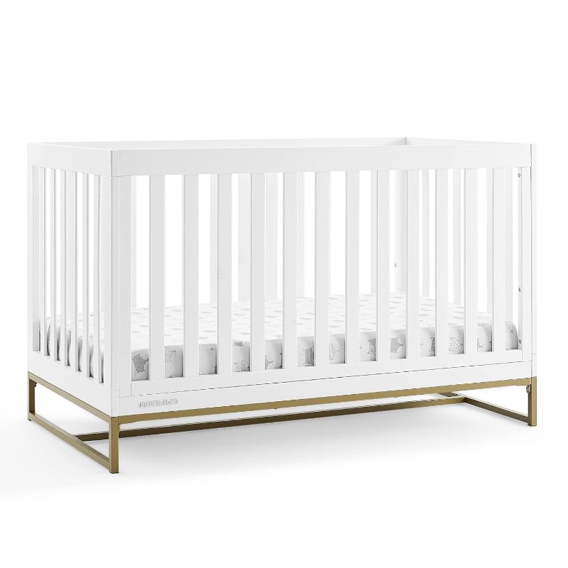 Photo 1 of Delta Children Jade 4-in-1 Convertible Crib - Greenguard Gold Certified, Ebony/Bronze