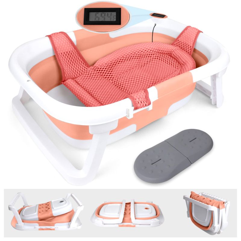 Photo 1 of BEBELEH™ Collapsible Baby Bathtub Pink