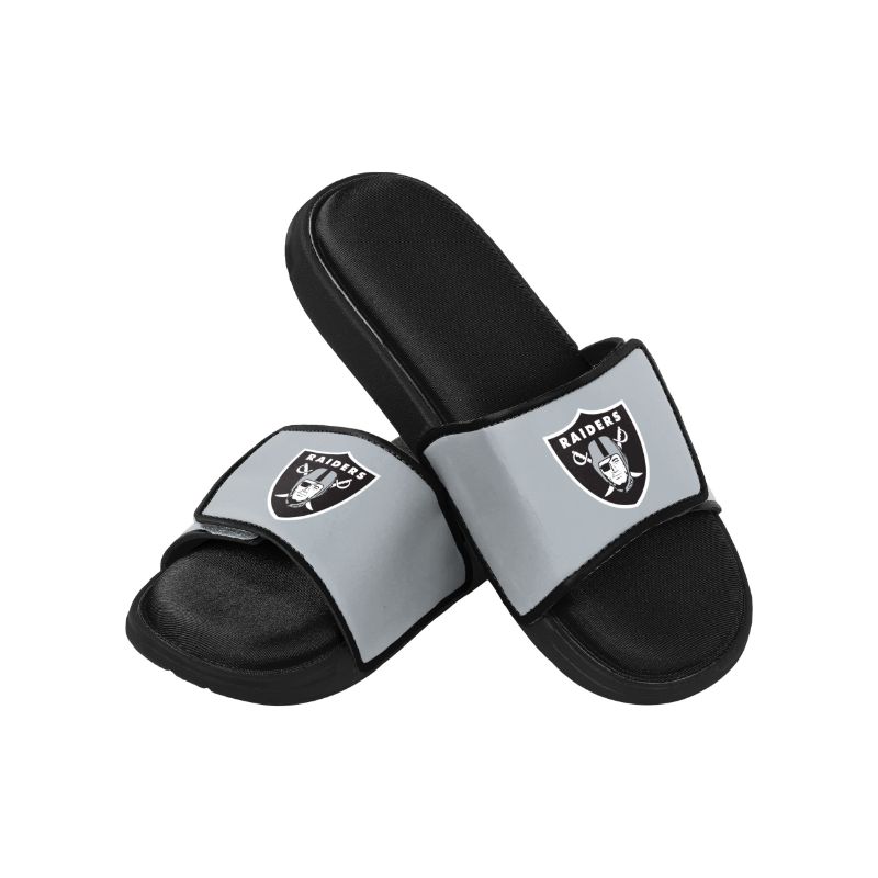 Photo 1 of FOCO Las Vegas Raiders NFL  Foam Sport Slide -(13-14 XL)