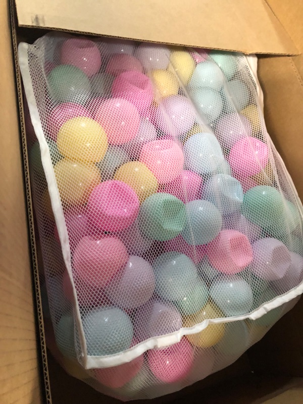 Photo 2 of **DAMAGED SEE NOTES**
Amazon Basics BPA Free Crush-Proof Plastic Ball Pit Balls, 6 Pastel Colors 400 Balls