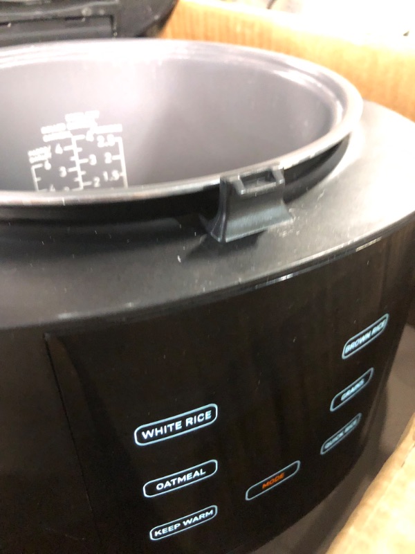 Photo 5 of * NO REFUNDS LID DOESN'T STAY CLOSED* COSORI Rice Cooker 10 Cup Uncooked Rice Maker with 18 Cooking Functions, Advanced Fuzzy Logic Micom Technology, Texture Optional, 50 Recipes, Keep Warm, Delay Timer, Stainless Steel Steamer