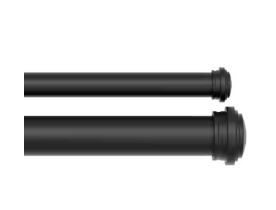 Photo 1 of *NO REFUNDS SELLING AS IS* allen + roth Double Rod 72-in to 144-in Matte Black Steel Double Curtain Rod
