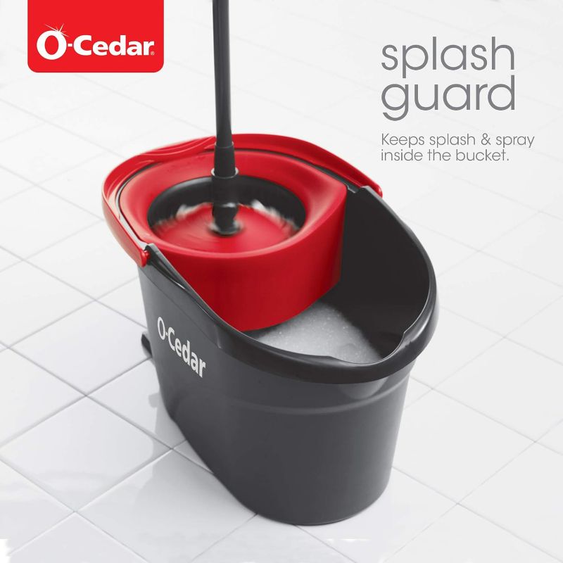 Photo 1 of ***MISSING MOP HANDLE - BUCKET AND MOP HEAD ONLY - SEE PICTURES - HEAVILY USED***
O-Cedar Easywring Microfiber Spin Mop & Bucket Floor Cleaning System