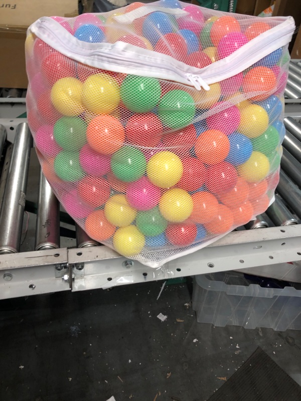 Photo 1 of Click N' Play Ball Pit Balls for Kids, Plastic Refill Balls, 200 Pack, Phthalate and BPA Free, Includes a Reusable Storage Bag with Zipper, Bright Colors, Gift for Toddlers and Kids