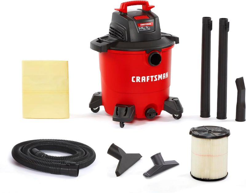 Photo 1 of 
CRAFTSMAN CMXEVBE17590 9 Gallon 4.25 Peak HP Wet/Dry Vac, General Purpose Portable Shop Vacuum with Attachments