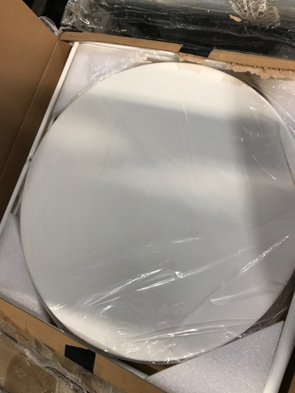 Photo 1 of Fixwal Round Side Table with Fabric Storage Basket, Metal Small Bedside Table Nightstand with Removable Tray for Living Room, Bedroom, Nursery, Laundry, Mint Green Blue