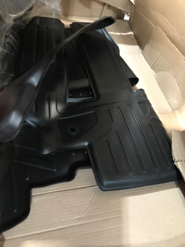 Photo 2 of Custom Fit Floor Mats 2 Row Liner Set Black Compatible with Traverse/Enclave/Acadia/Outlook (with 2nd Row Bucket Seats)