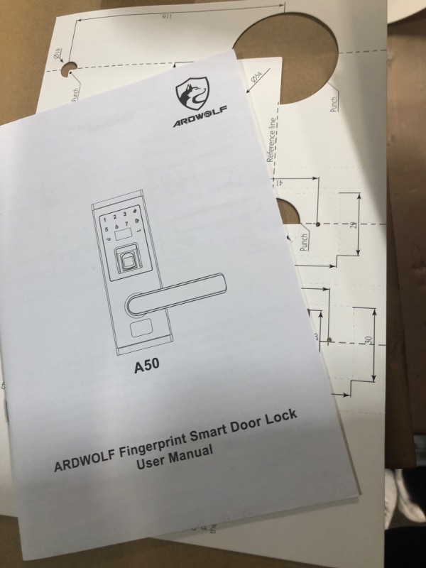 Photo 4 of A50 Keyless Entry Door Lock, Autolock Fingerprint Door Lock with Right-Handle, 304 Stainless Steel Biometric Door Lock with Keypad