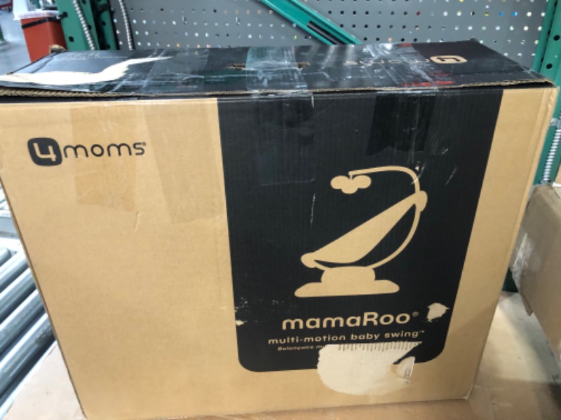 Photo 2 of 4moms MamaRoo Multi-Motion Baby Swing, Bluetooth Baby Swing with 5 Unique Motions, Black