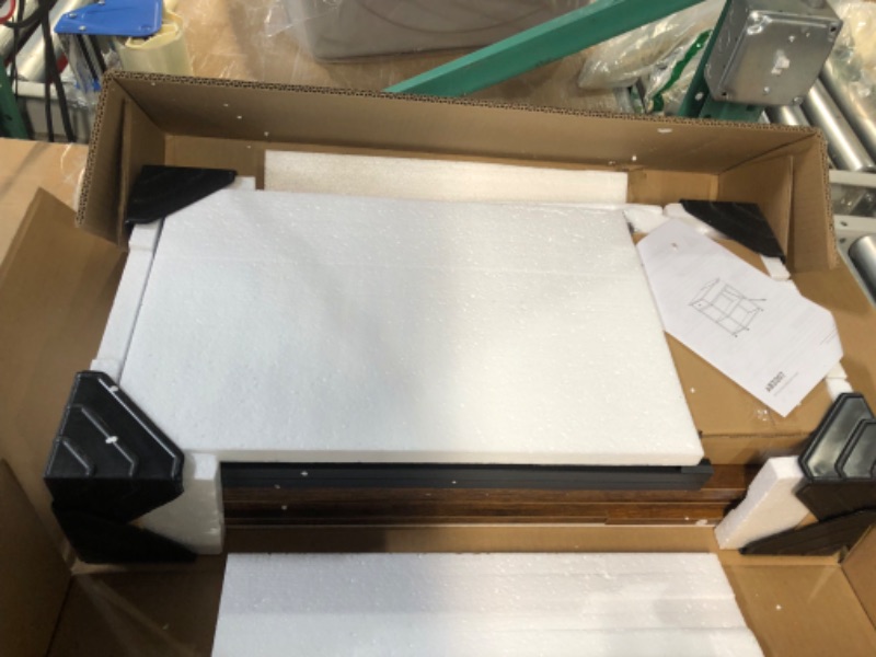 Photo 1 of WLIVE Flip Top Side Table with Charging Station, Narrow End Table with USB Ports & Power Outlets, 3-Tier Nightstand with Storage Drawer for Living Room & Bedroom, Rustic Brown