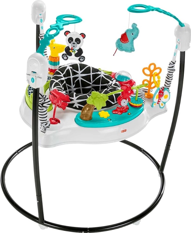 Photo 1 of *SIMILAR TO STOCK* Fisher-Price Baby Bouncer Animal Wonders Jumperoo Activity Center With Music Lights Sounds And Developmental Toys