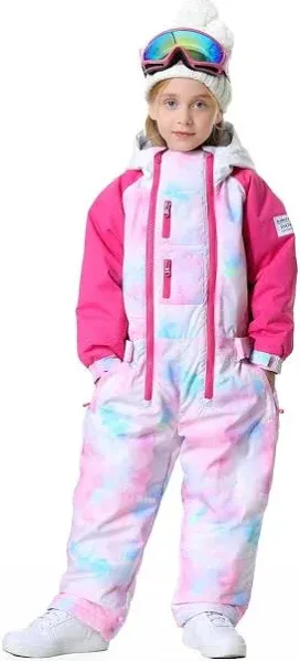 Photo 1 of Kids Girls Boys One Pieces Snowsuits Ski Suits Jumpsuits Snowboard Outdoor Winter Waterproof Jackets