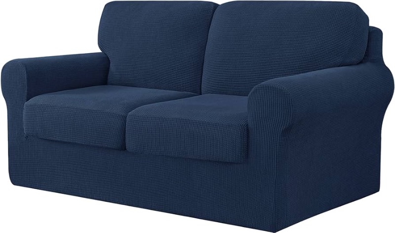 Photo 2 of CHUN YI 5 Piece Stretch Loveseat Sofa Cover, 2 Seater Couch Slipcover with Two Separate Backrests and Cushions 