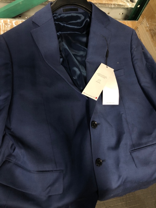 Photo 2 of ***SEE NOTES***Calvin Klein Men's Slim Fit Suit Separates 44 Short Slim Fit Suit Separates Blue Twill