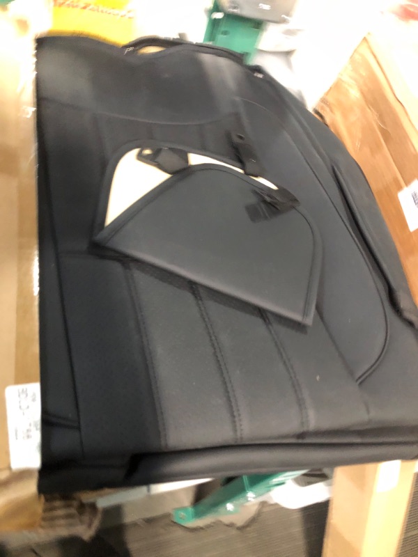 Photo 1 of AOOG Leather Car Seat Covers, Leatherette Automotive Vehicle Cushion Cover for Cars SUV Pick-up Truck, Universal Non-Slip Vehicle Cushion Cover Waterproof Protectors Interior Accessories, Front Pair FRONT PAIR BLACK