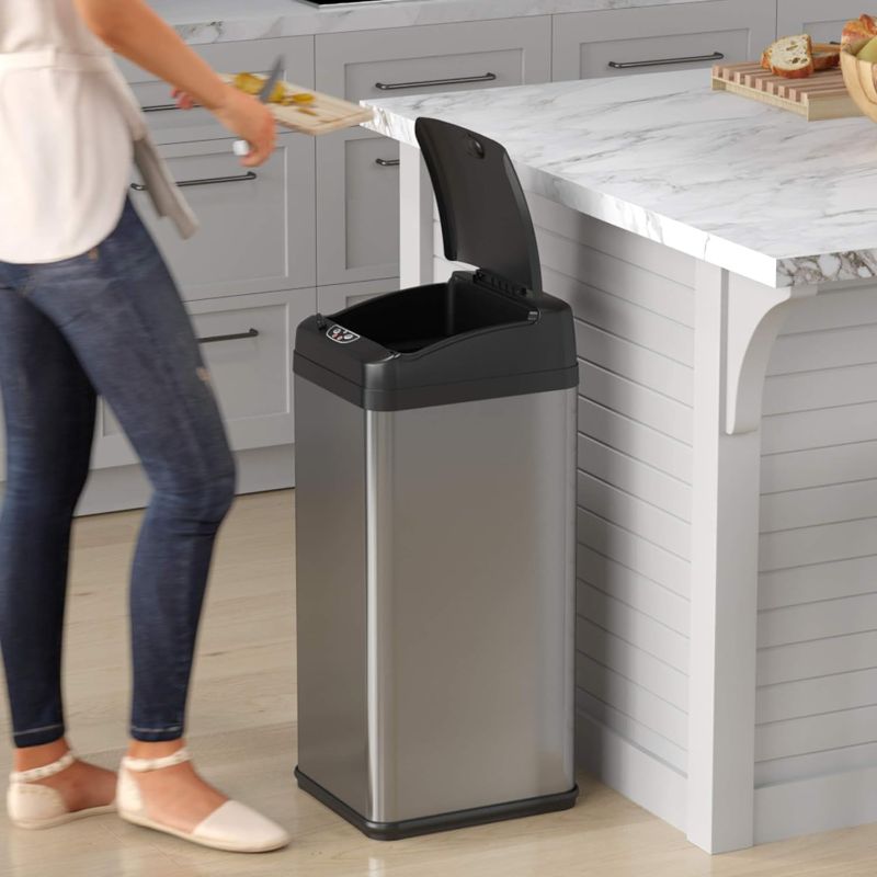 Photo 1 of *SIMILAR TO STOCK* 13 Gallon Touchless Trash Can