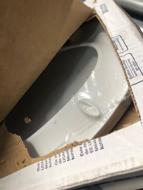 Photo 2 of KOHLER 4636-RL-0 Cachet ReadyLatch Quiet Close Elongated Toilet Seat, White Ready Latch Elongated White