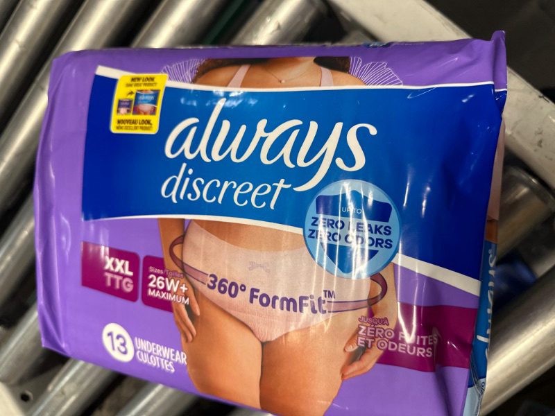 Photo 2 of (XXL)Always Discreet Adult Postpartum Incontinence Underwear for Women - Maximum Protection
