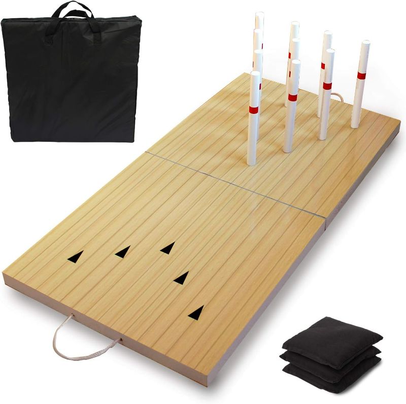 Photo 1 of Driveway Games Bean Bag Toss Lawn Bowling Set for Adults & Kids