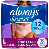 Photo 1 of Always Discreet Adult Postpartum Incontinence Underwear for Women 28 PACK