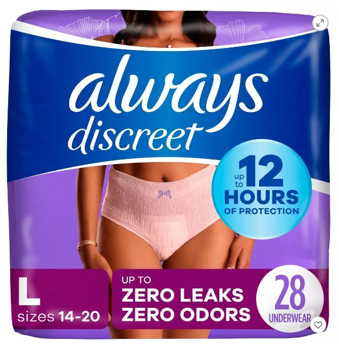 Photo 1 of (READ FULL POST) Always Discreet Adult Postpartum Incontinence Underwear for Women 28 pack (LONG - EXTRA HEAVY) 