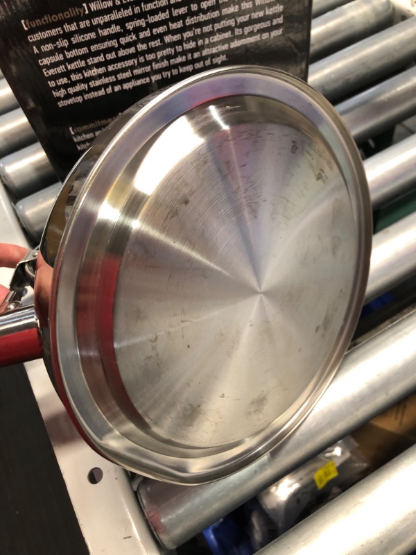 Photo 1 of ***DAMAGED - DENTED - SEE PICTURES***
Willow & Everett Whistling Tea Kettle for Stove Top - 2.75 Quart Tea Pots 