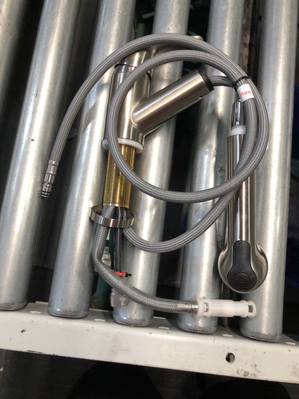 Photo 5 of ***USED - LIKELY MISSING PARTS - UNABLE TO VERIFY FUNCTIONALITY***
Project Source Stainless Steel 1-handle Deck-mount Utility Faucet with Pulldown Sprayer