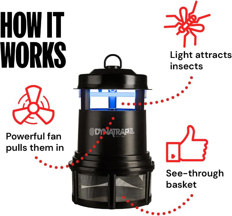 Photo 3 of DynaTrap Insect Trap (DT2000XLP), XL, Black & Mosquito Magnet Octenol Biting Insect Attractant, 3 Count