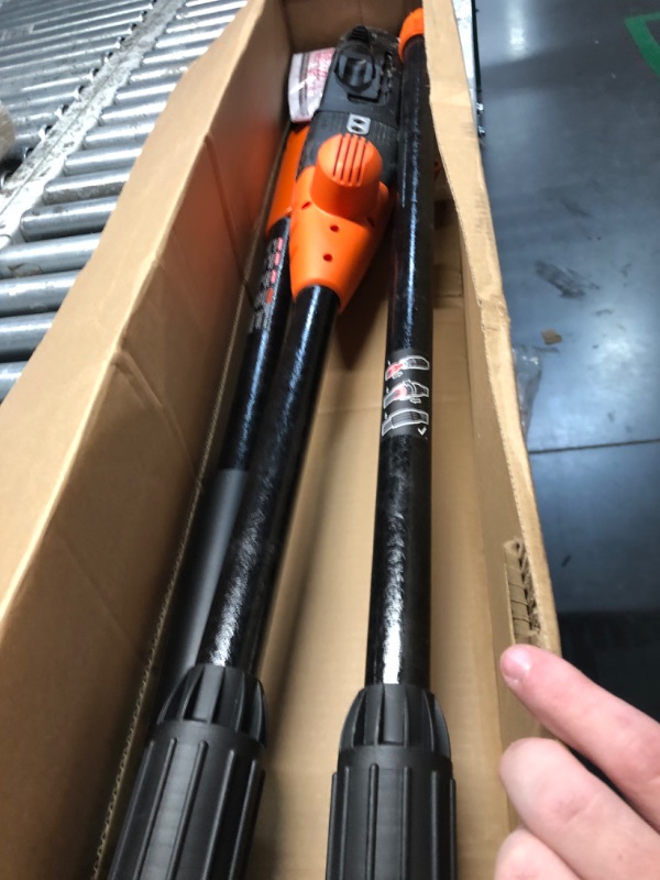 Photo 3 of ***USED - NO BATTERY - UNABLE TO TEST***
BLACK+DECKER 20V Max Pole Saw for Tree Trimming, Cordless, with Extension up to 14 ft., Bare Tool Only (LPP120B)