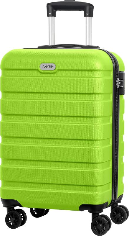 Photo 1 of 
AnyZip Luggage PC ABS Hardside Lightweight Suitcase with 4 Universal Wheels TSA Lock Carry-On 20 Inch Apple Green