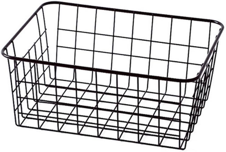 Photo 1 of 
Sturdy Small Wire Storage Basket with Kitchen Food Pantry Papers Home Office Desk Shelf Bathroom Laundry Room Shelf Bedroom Bed Room