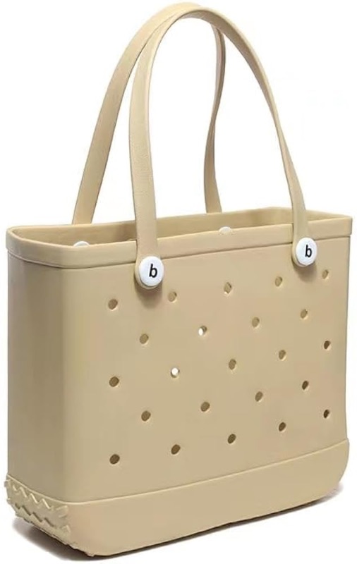 Photo 1 of Rubber Beach Tote Bag X Large Waterproof Washable Tip Proof Durable Open Tote Bag for the Beach Boat