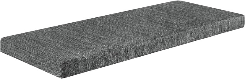 Photo 1 of baibu Shoe Bench Cushion Pad with Ties, Non-Slip Shoe Rack Cushion [27.5 x 11 Inch ] Chair Pads for Shoe Bench, Washable, Only Provide Cushion (Grey, 27.5x11x1.5in)