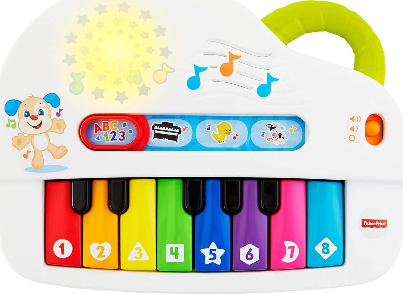 Photo 1 of 
Fisher-Price Baby Toy Laugh & Learn Silly Sounds Light-Up Piano Musical Instrument with Learning Songs for Infants Ages 6+ Months?