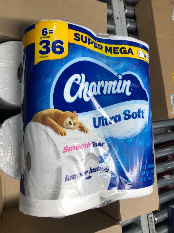 Photo 2 of Charmin Ultra Soft Toilet Paper 18 Super Mega Rolls = 108 Regular Rolls