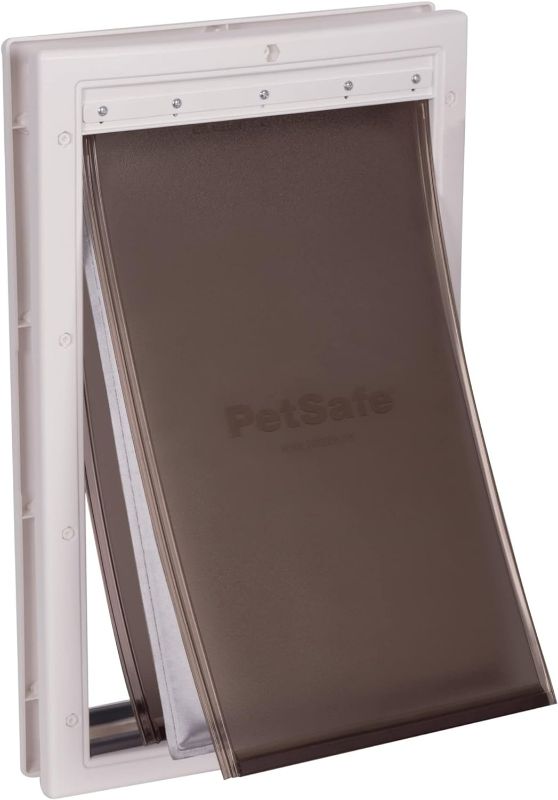 Photo 1 of 
PetSafe Extreme Weather Energy Efficient Pet Door for Cats and Dogs - Insulated Flap System - Large - Plastic Frame,White