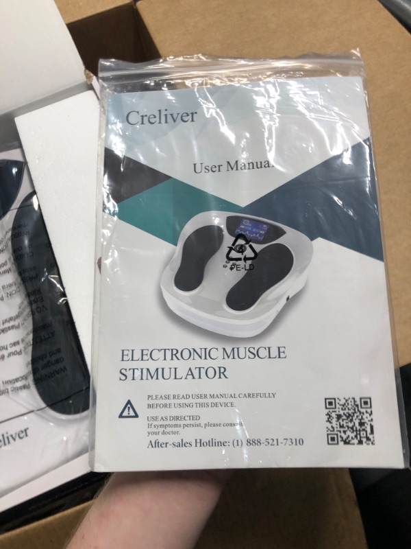 Photo 3 of 
Creliver Foot Stimulator (FSA HSA Approved) with EMS TENS for Pain Relief and Circulation, EMS Foot Massager for Neuropathy,