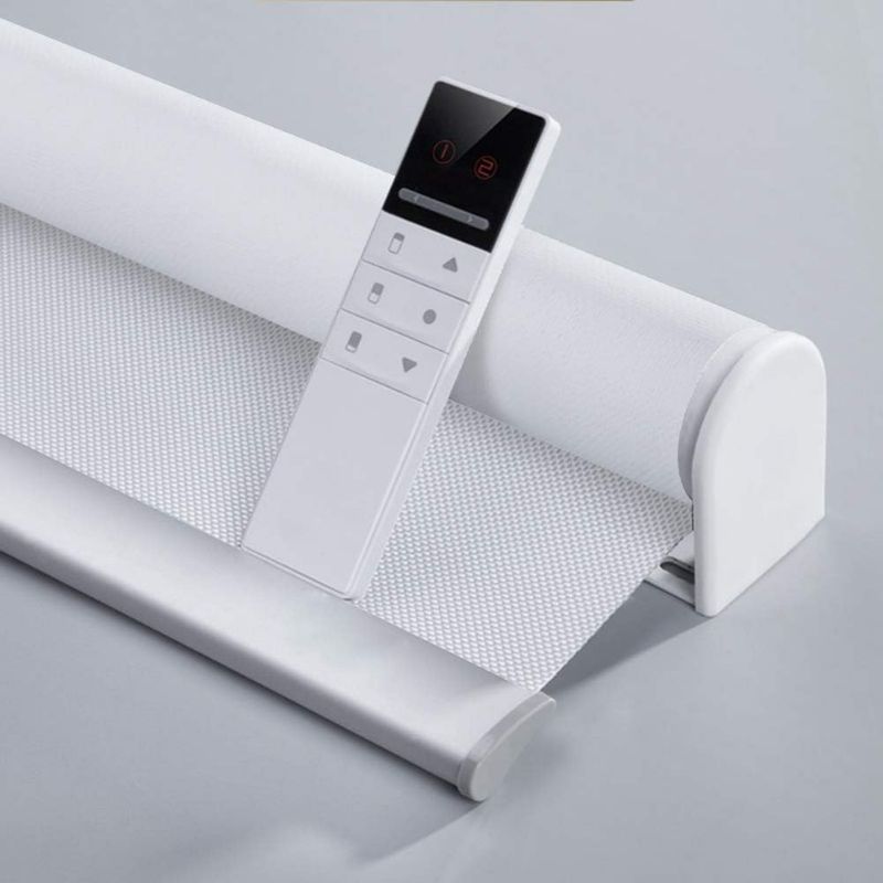 Photo 1 of 
Motorized Blinds with Remote (23-95 inches) Window Roller Shade Wireless Rechargeable Motor Popular Sunshine Fabric for Office and Home