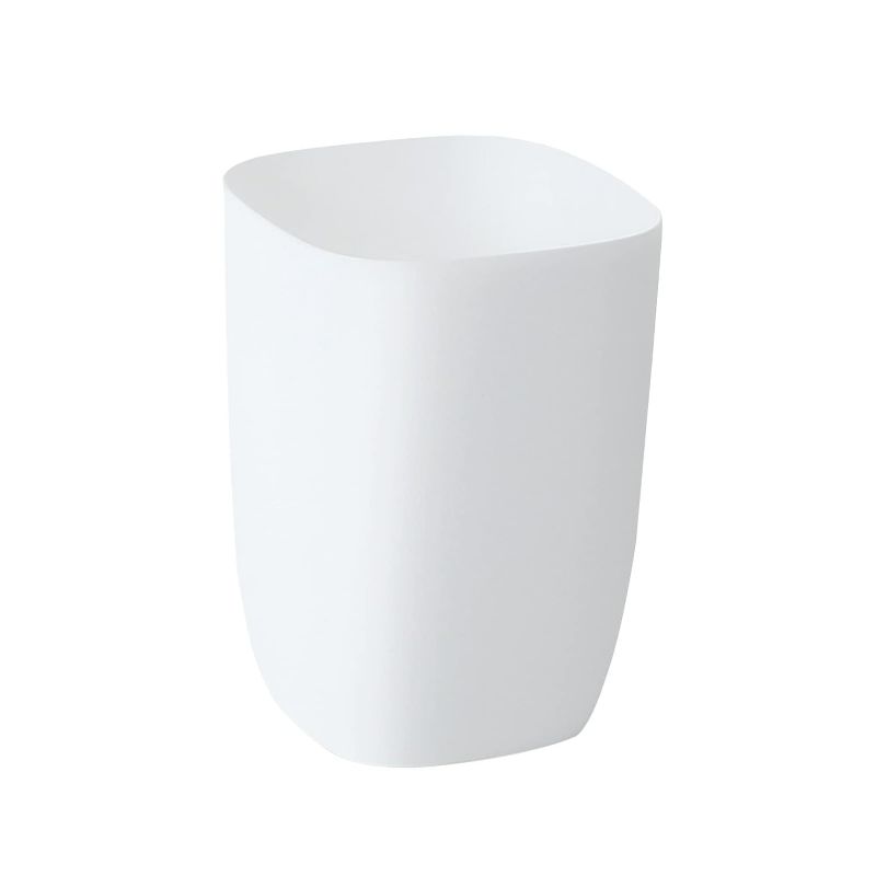 Photo 1 of 
Bathroom Trash Can, Plastic Rectangular Garbage Can for Kitchen, Bedroom, Living Room, Small Indoor Waste Basket, 1.8 Gallon/ 7 Liter, White