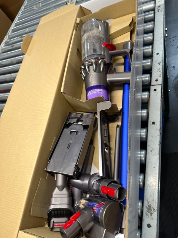 Photo 1 of ***Parts Only***Dyson V11 Cordless Stick Vaccum, Large, Nickel/Blue