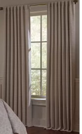 Photo 1 of allen + roth 84-in Linen Room Darkening Thermal Lined Back Tab Single Curtain Panel