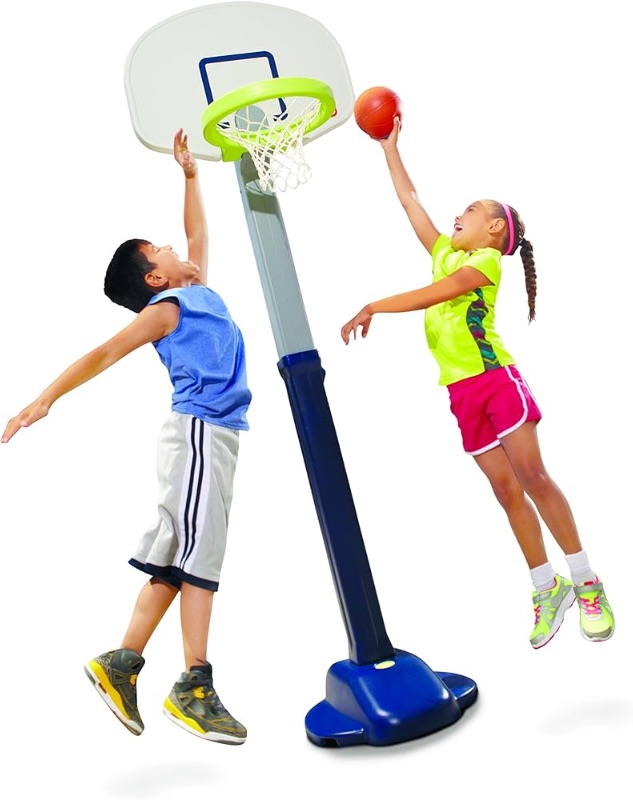 Photo 1 of Little Tikes Adjust and Jam Pro Basketball Set, Blue