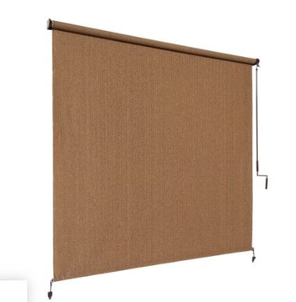 Photo 1 of ***USED - LIKELY MISSING PARTS - UNABLE TO VERIFY FUNCITONALITY***
Coolaroo 6 ft. x 8 ft. Outdoor Crank Roller Shade with 95% UV Protection in Walnut