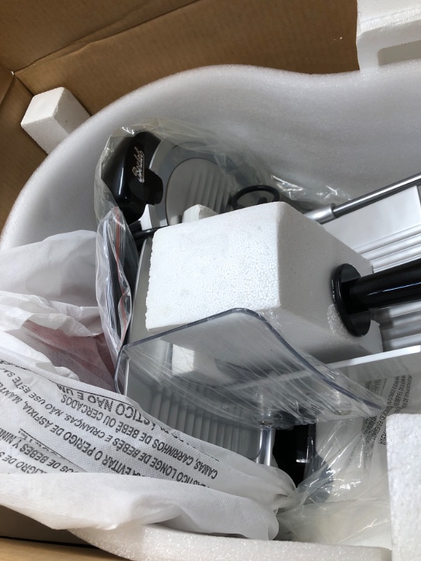 Photo 1 of [READ NOTES]**
Berkel Red Line 250 Electric Food Slicer, Black, 10 inch Blade, Adjustable Thickness, Kitchen Appliance for Home Use