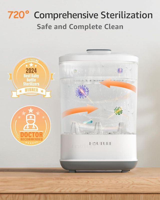 Photo 1 of Baby Bottle Sterilizer, Bottle Sterilizer and Dryer, Electric Steam Bottle Sanitizer for Baby stuffs, Baby Bottles & Breast Pump Accessories
