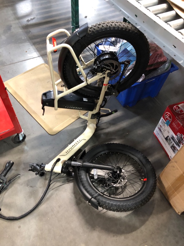 Photo 3 of ***USED - LIKELY MISSING PARTS - UNABLE TO VERIFY FUNCITONALITY***
Electric Bike, 20" Fat Tire Step-Thru Electric Bicycle, 900W Peak Motor 45 Miles 20MPH Top Speed, Dual Suspension & 7-Speed Folding Ebike for Adults with Rear Rack