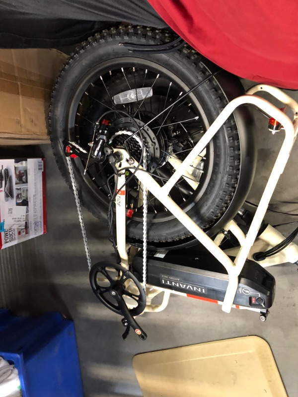 Photo 4 of ***USED - LIKELY MISSING PARTS - UNABLE TO VERIFY FUNCITONALITY***
Electric Bike, 20" Fat Tire Step-Thru Electric Bicycle, 900W Peak Motor 45 Miles 20MPH Top Speed, Dual Suspension & 7-Speed Folding Ebike for Adults with Rear Rack