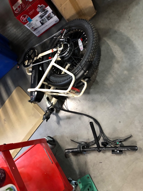 Photo 5 of ***USED - LIKELY MISSING PARTS - UNABLE TO VERIFY FUNCITONALITY***
Electric Bike, 20" Fat Tire Step-Thru Electric Bicycle, 900W Peak Motor 45 Miles 20MPH Top Speed, Dual Suspension & 7-Speed Folding Ebike for Adults with Rear Rack